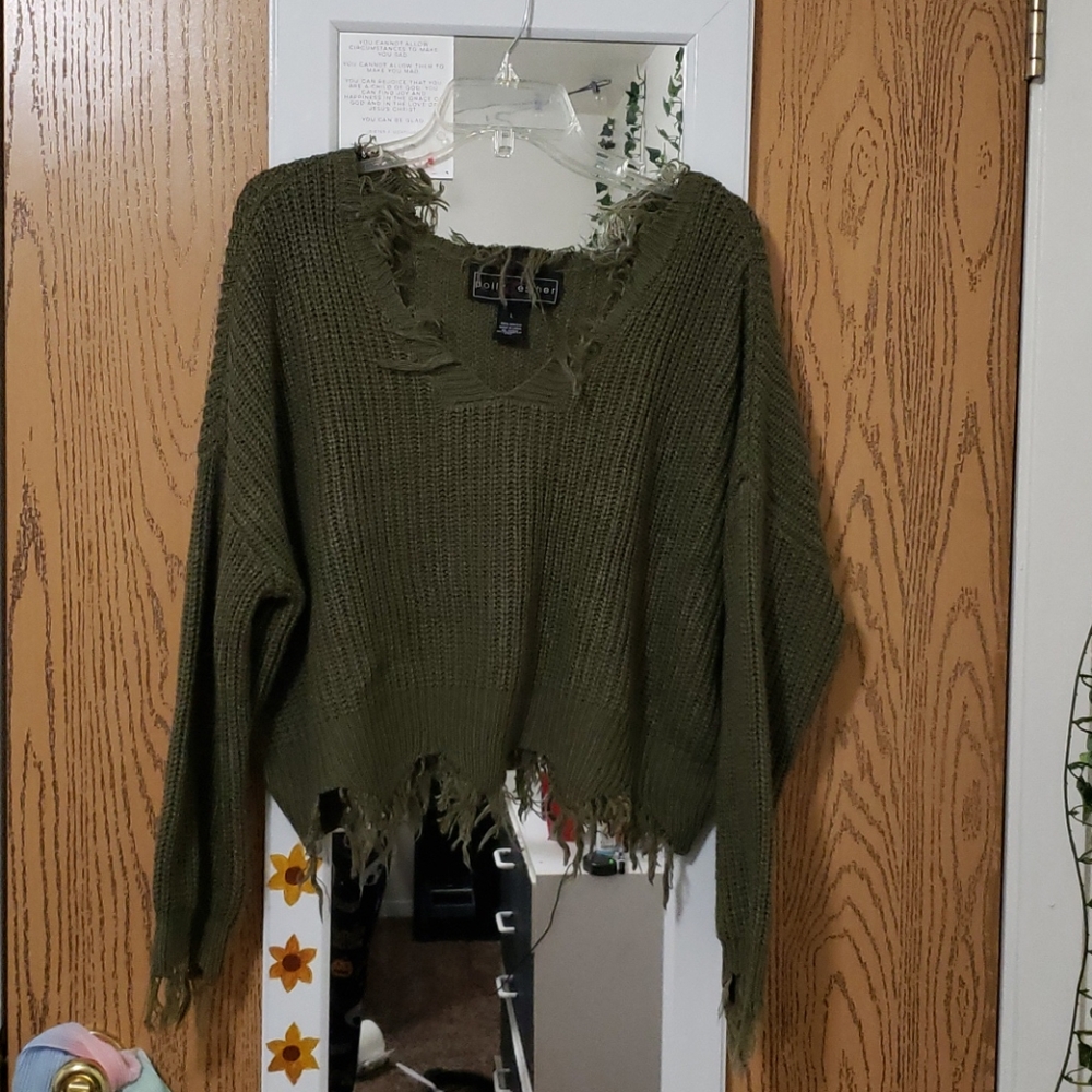 Green sweater